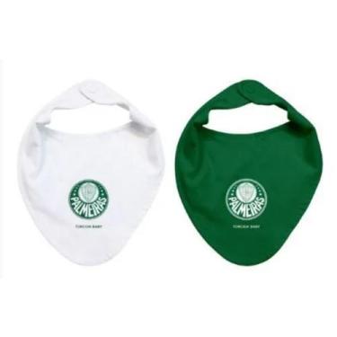 Imagem de Babador Bandana Palmeiras Kit 2 Peças Oficial Torcida Baby