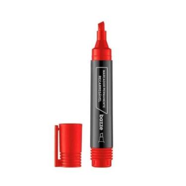 Imagem de Marcador Permanente Recarregável Vermelho 913302 Bazze, Vermelha, Unic