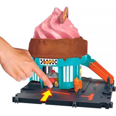 Imagem de Pista Hot Wheels City Lets Race Sorveteria na Cidade HDR24 HTN77 - Mat