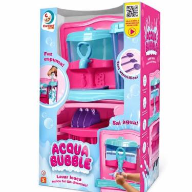 Imagem de Super Lava Louça Infantil Acqua Bubble Cardoso Com Água Espuma E Acess