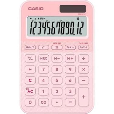 Imagem de Calculadora de Mesa Casio MS20YC 12 Dígitos Rosa Claro