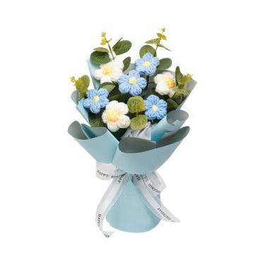 Imagem de Buquê De Flores De Crochê Para O Dia Das Mães, Flores Tricotadas De Pr