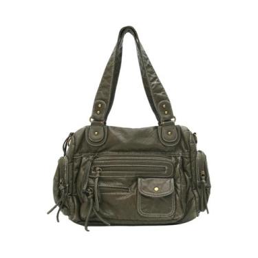 Imagem de Bolsa De Ombro Vintage Em Couro PU Para Mulheres, Unissex, Com Bolsos 