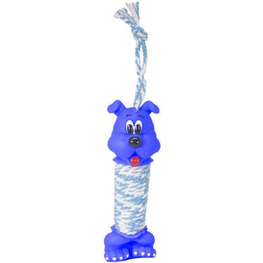 Imagem de Brinquedo de Vinil LCM Cachorro com Corda - Azul