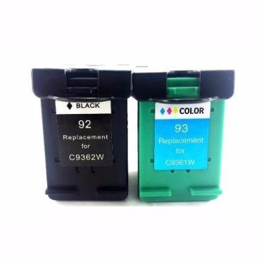 Imagem de Kit 2 Cartuchos Preto e Colorido Marca Original Color Compatível 92/93 para impressora C4180