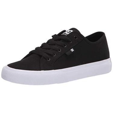 Imagem de DC Tênis de skate masculino casual casual de cano baixo, Preto/branco, 7.5