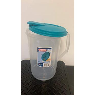 Imagem de STERILITE Jarra redonda, tamanho único, transparente e azul