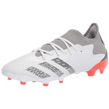 Imagem de adidas Tênis de futebol masculino Firm Ground Predator Freak .3 L, Branco/Ferro Metálico/Vermelho Solar, 4