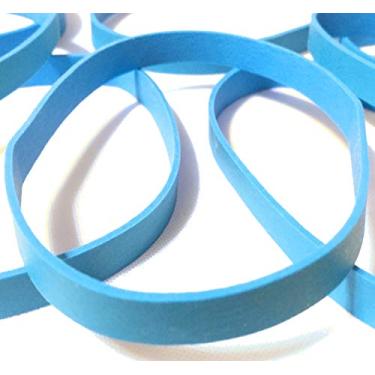 Imagem de Pulseiras de borracha resistentes sem látex | Pacote com 20 pulseiras de borracha azuis premium ~ Conjunto seguro para escritório Casa RC Acampamento Artesanato de peixe Pacote com 20 (# 64-3 1/2 x 1/