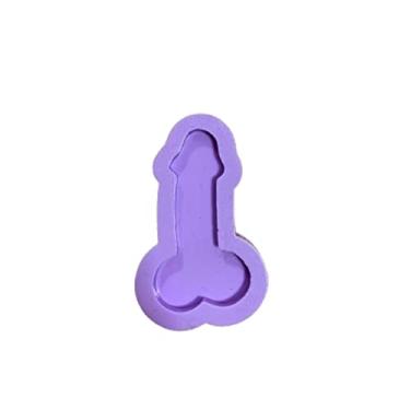 Imagem de Confeitaria dos Moldes, R133 Molde de silicone pênis genital chaveiro resina decorar