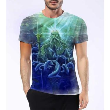 Imagem de Camiseta Camisa Poseidon Deus Dos Mares Oceano Mitologia 7 - Estilo Kr