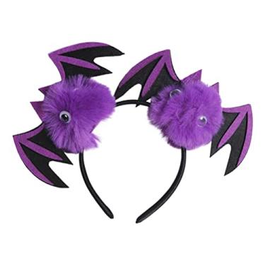 Imagem de Halloween Bat Bat Bonet Capacete de Morcego Bat Headwear Com Bola Fofa Helloween Dress Up Fantas Cosplay Acessórios Favores de Festa para Mulheres
