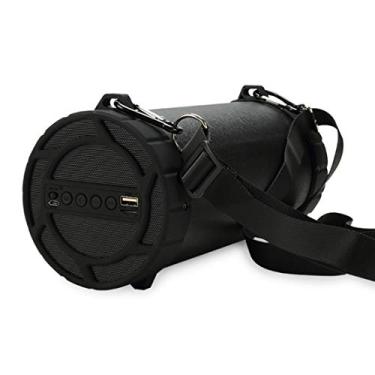 Imagem de HIOD Alto-falante Bluetooth Subwoofer portátil Faixa de transmissão de 33 pés Microfone embutido sem fio ultra-portátil para viagens esportivas ao ar livre, preto