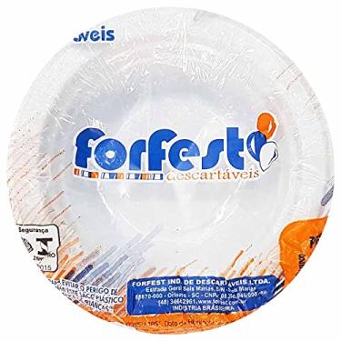 Imagem de Prato Descartável 12cm Fundo Branco Forfest 10 Unidades 1021610