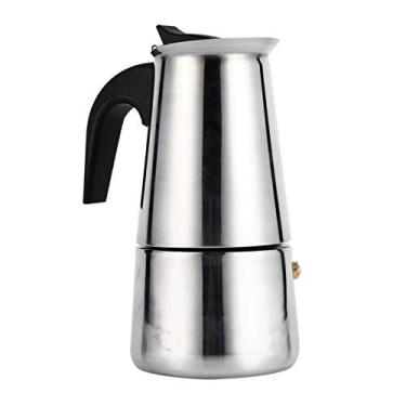 Imagem de Strnek Cafeteira Espresso Moka de Aço Inoxidável Prata, 4 Tamanhos (100/200/300/450 ml), para Fogão a Gás, Indução ou Elétrico