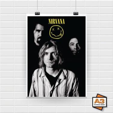 Imagem de Poster Adesivo Banda Nirvana A4 (21cm X 30cm) - A3 Posters