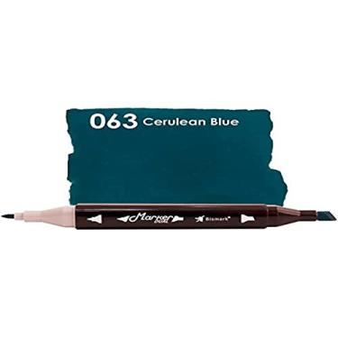 Imagem de Marcador Permanente Dual Marker, Bismark, PK0206D1063, Cerulean blue