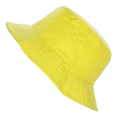 Imagem de Chapéu Bucket Hat Amarelo Feminino E Masculino Liso - Boné