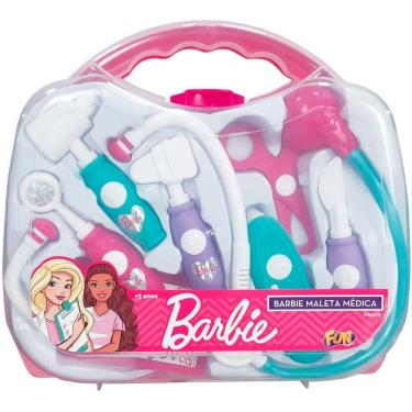 Imagem de Kit Médico Infantil - 8 Peças - Barbie Maleta Médica - Fun Divirta-se