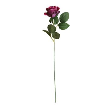 Imagem de Kasituny Flor artificial não murchada tecido textura simulação Rose Premium Rosa vermelha