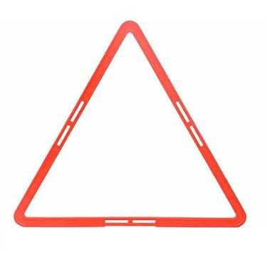 Imagem de Anéis de treinamento de agilidade de velocidade futebol basquete equipe de ajuda de prática de esportes físicos círculo academia em casa kit de treinador ao ar livre para quintal parque 6 peças, vermelho, 48 cm