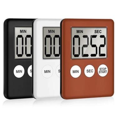 Promoção! Timer Digital magnético com alarme sonoro e visor LCD para cozinha