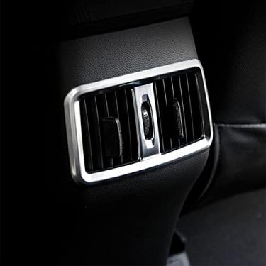 Imagem de JIERS ABS fosco interior apoio de braço traseiro tampa de saída acessórios de estilo de carro, para Hyundai Creta IX25 2015 2016 2017