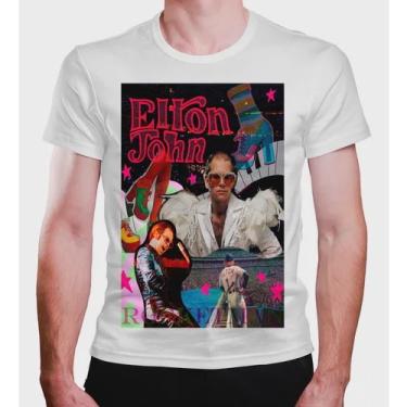 Imagem de Camiseta Masculina Poster Elton John Rocketman