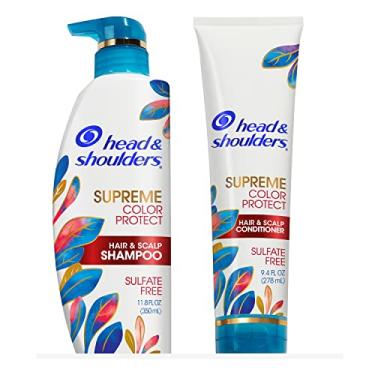 Imagem de Head & Shoulders Shampoo e condicionador para caspa, Supreme Color Protect com óleo de argan e mel de Manuka, 335 ml, 266 g