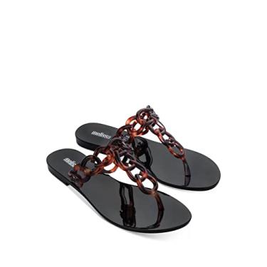 Imagem de Sand lia feminina Melissa de corrente grande, Black Tortoise, 5
