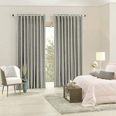 Imagem de Cortina Corta Luz Tecido Blend Bella Janela 1,70m x 3m Largura - Areia