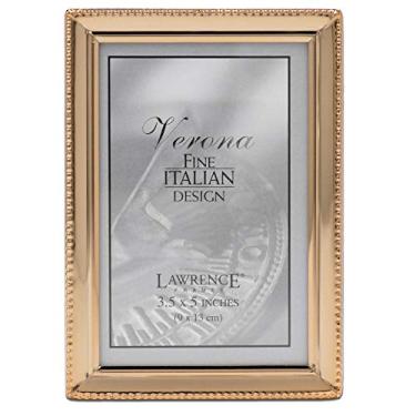 Imagem de Lawrence Frames Design de borda de contas, 8 x 12 cm, ouro