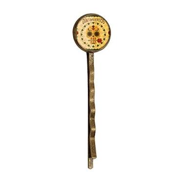 Imagem de Skull Rose The Day Of The Dead Mexico Retro Metal Hair Bobby Pin Headwear