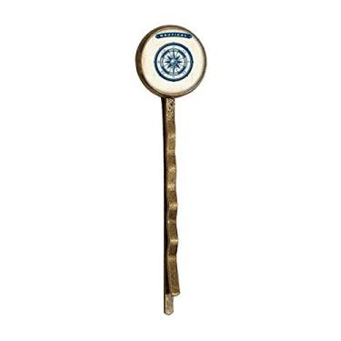 Imagem de Bússola Droits Military Ocean Army Retro Metal Hair Bobby Pin Headwear