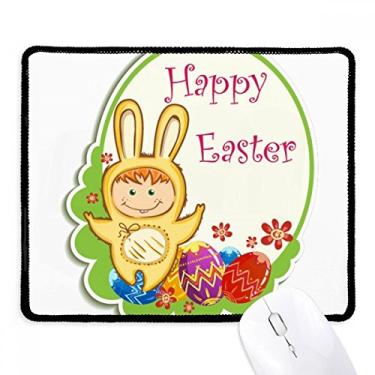 Imagem de Mousepad de borracha para jogos Happy Easter Yellow Bunny Child Egg Culture