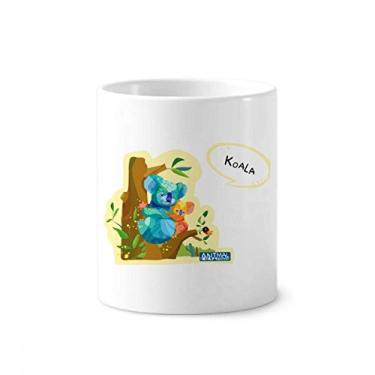 Imagem de Austrália Koala e Eucalipto, suporte de caneta de aquarela para escova de dentes, caneca, suporte de cerâmica, copo lápis
