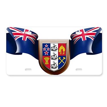 Imagem de DIYthinker Emblema nacional da Nova Zelândia Placa de licença Decoração de aço inoxidável Automobile Tag