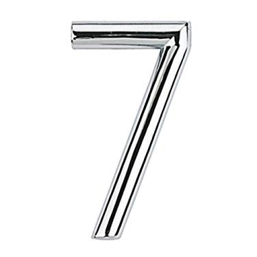 Imagem de BemFixa Numero 07 - 75mm Zamac Cromado Autoadesivo