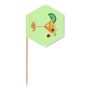 Imagem de Decorativa Suco de Frutas Lindas Bandeiras de Palito de Dente Cucoloris Palitos de Cupcakes Festa Celebração