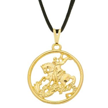 Imagem de Gargantilha São Jorge 30mm - Sunshine Cristais Cor:Ouro