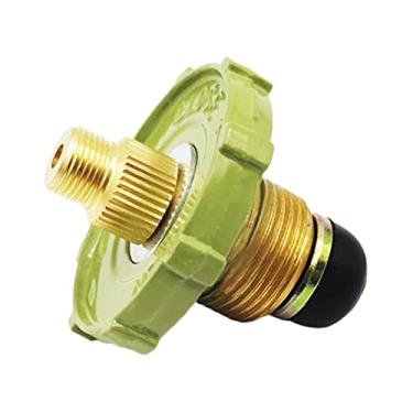Imagem de Adaptador de Tanque de Gás Líquido Conexão Cabeça Metal Fácil Instalação Acampamento Fogão a Gás Conector Conector para Caminhadas Montanhismo