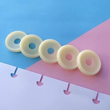 Imagem de Kit 12 Discos M 24mm de Caderno Infinito Sistema Inteligente Amor Infinito Cadernos - Círculo (Leite Condensado)