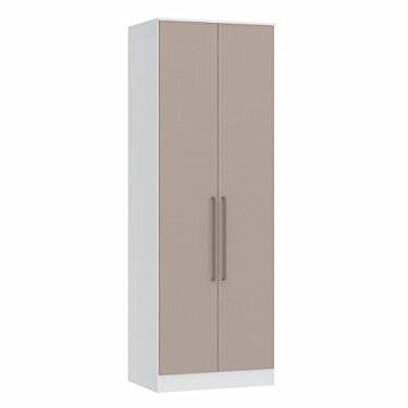 Imagem de Guarda Roupa Modulado 2 Portas 2 Gavetas 4 Prateleiras Requinte Móveis Castro Branco Line/duna Line