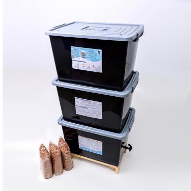 Imagem de Composteira Doméstica Minhocário 168l - Produza seu próprio adubo orgânico