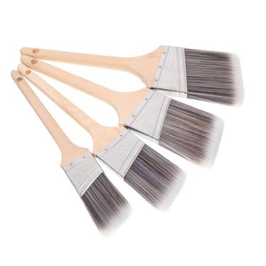 Imagem de EXCEART 16 Peças Pincel ferramenta de pintura escova caseira marcadores de aquarela pintura de moveis escovar escova de cabo de madeira pincéis de casa limpar limpo lar fibra química