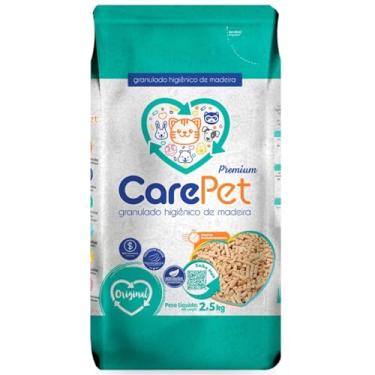 Imagem de Granulado Higiênico de Madeira CarePet Gatos 2,5Kg