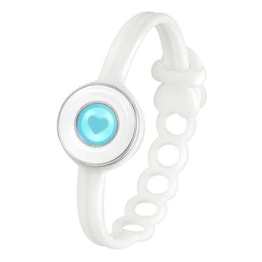 Imagem de Pulseira individual totwoo para casais em relacionamento à distância, joias inteligentes para ele e ela, sensível ao toque, Single Bracelet, Silicone, Pedra preciosa de zircônia