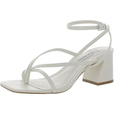 Imagem de Steve Madden Sandália feminina de salto Alaina, Couro de osso, 9.5