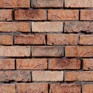 Imagem de Papel de Parede Tijolo Vermelho Texturizado Adesivo Autocolante Impermeável Sala Copa Cozinha Área Gourmet