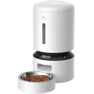 Imagem de PETLIBRO Alimentador automático para gatos, alimentador automático para cães com preservação do frescor, alimentador de gatos cronometrado de 5 L para alimentos secos, até 6 refeições por dia,